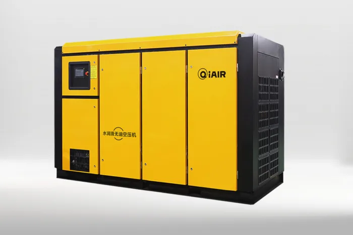 75KW kilowatt 100hphp no oil water lubricating screw air compressor